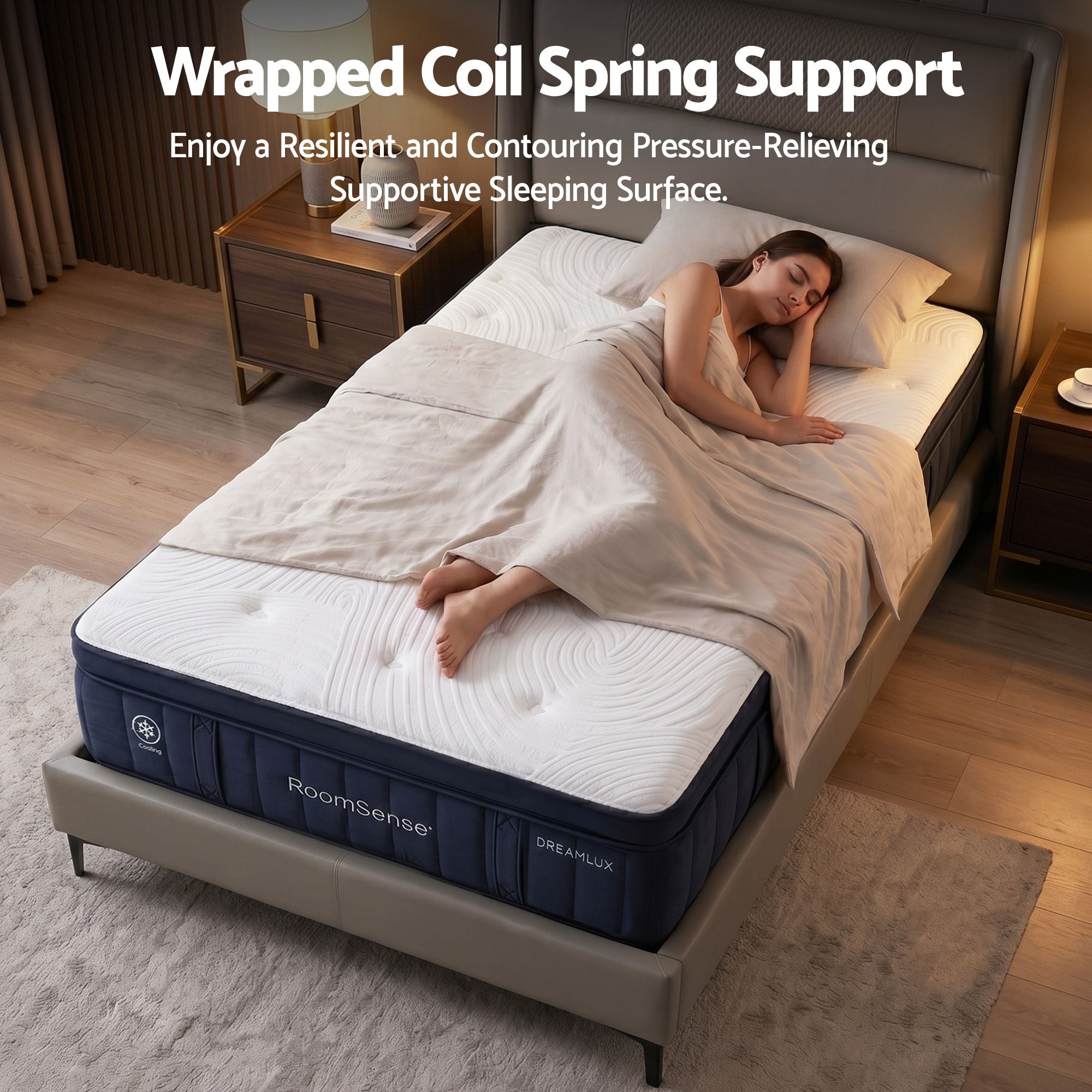 King Single Mattress 34cm Hybrid Pocket Spring | Simpledeals