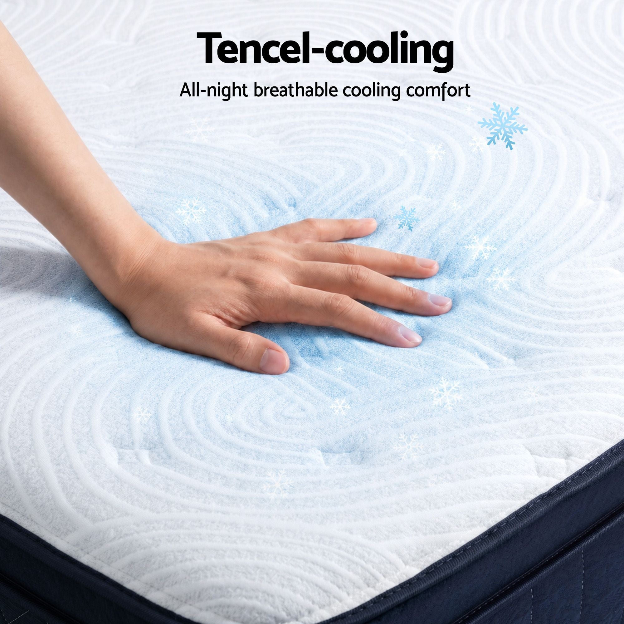 Queen Mattress 34cm Hybrid Pocket Spring | Simpledeals