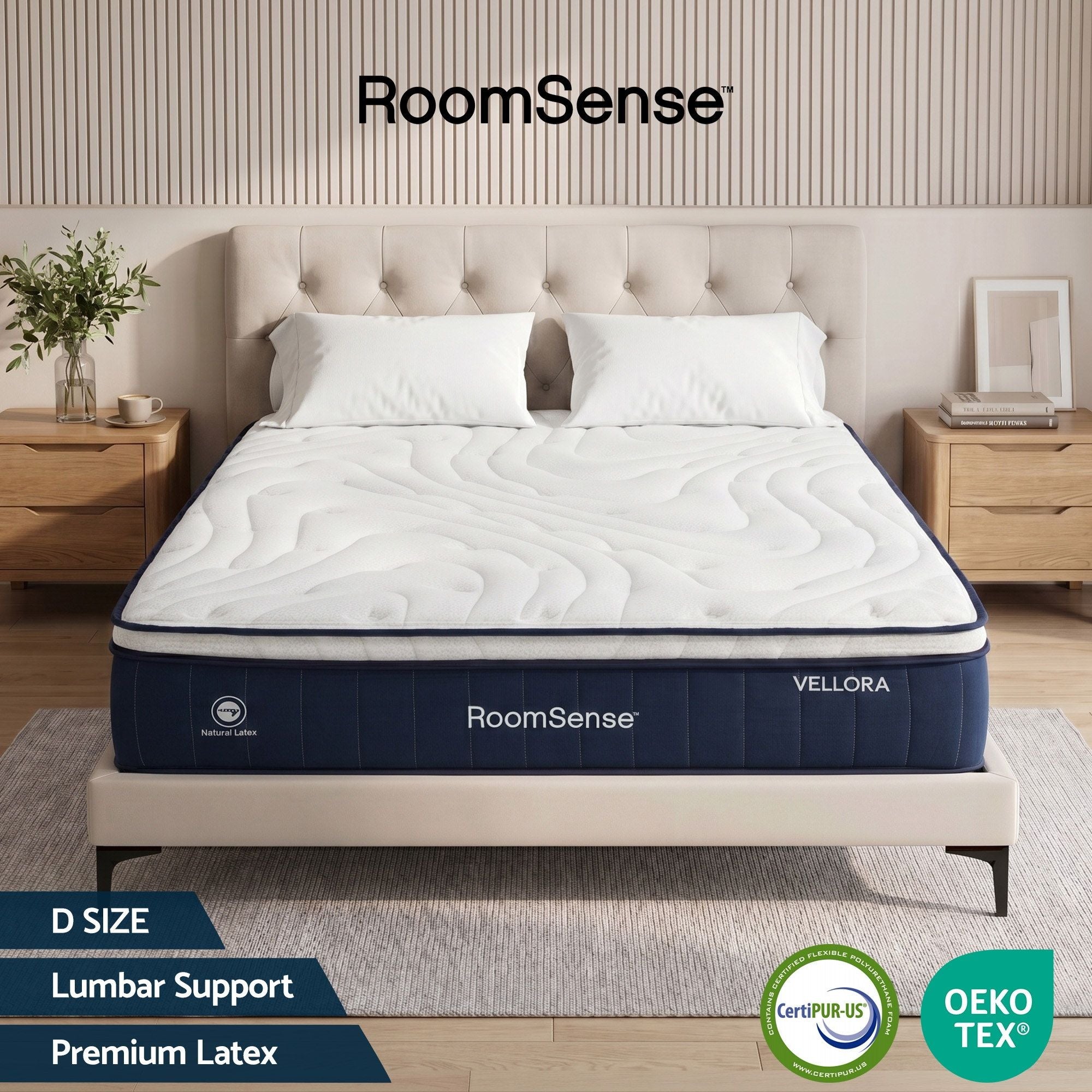 Double Hybrid Mattress 30cm Pocket Spring Latex | Simpledeal