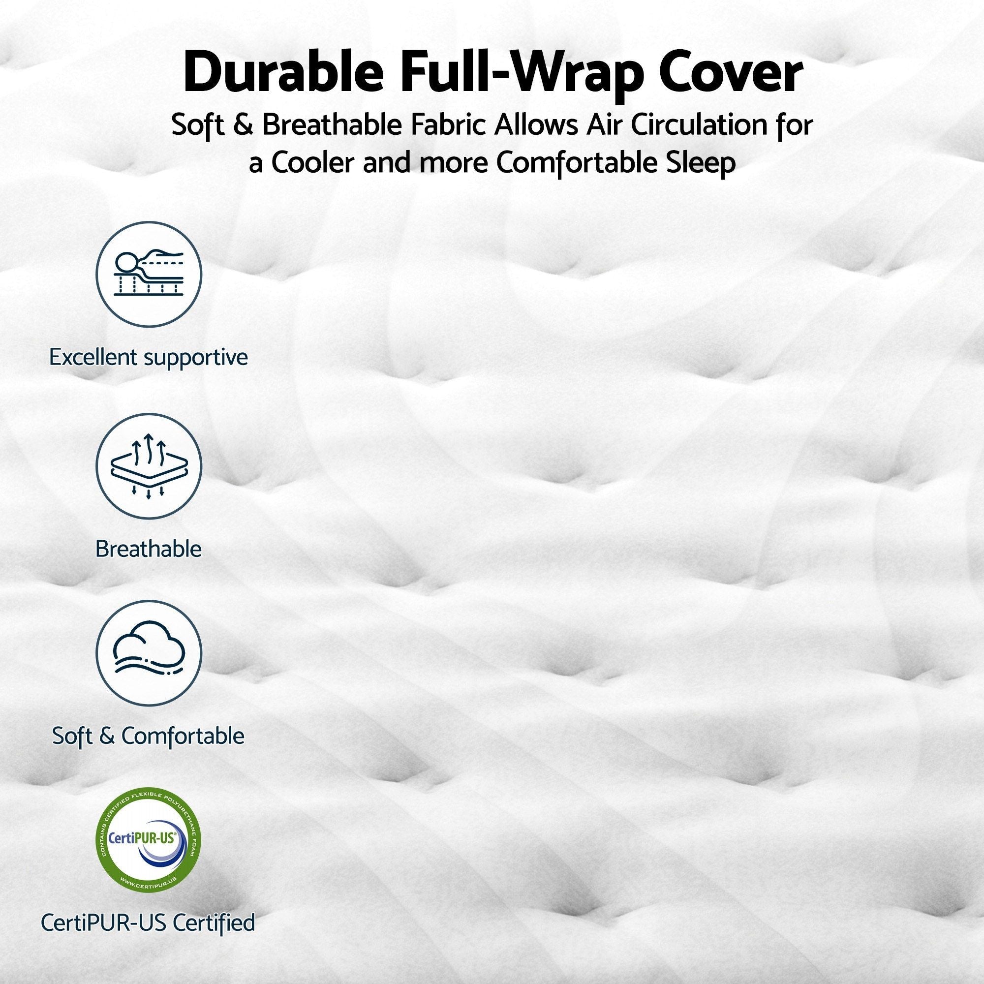Double Hybrid Mattress 30cm Pocket Spring Latex | Simpledeal