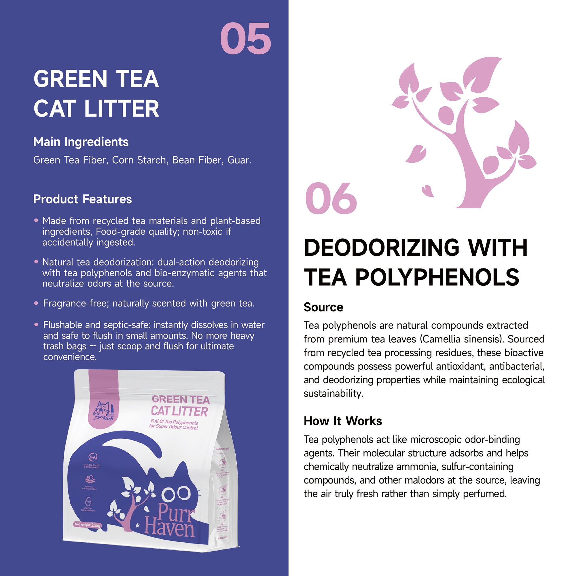 Green Tea Clumping Cat Litter 30kg 12 Pack | Simpledeals