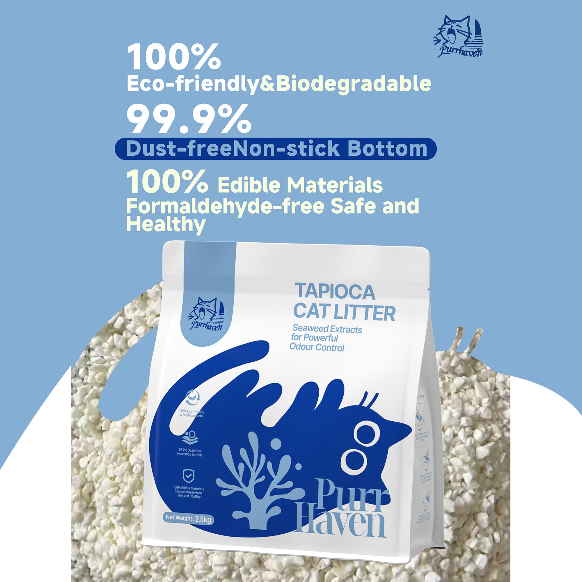 Tapioca Clumping Cat Litter 30kg 12 Pack | Simpledeals