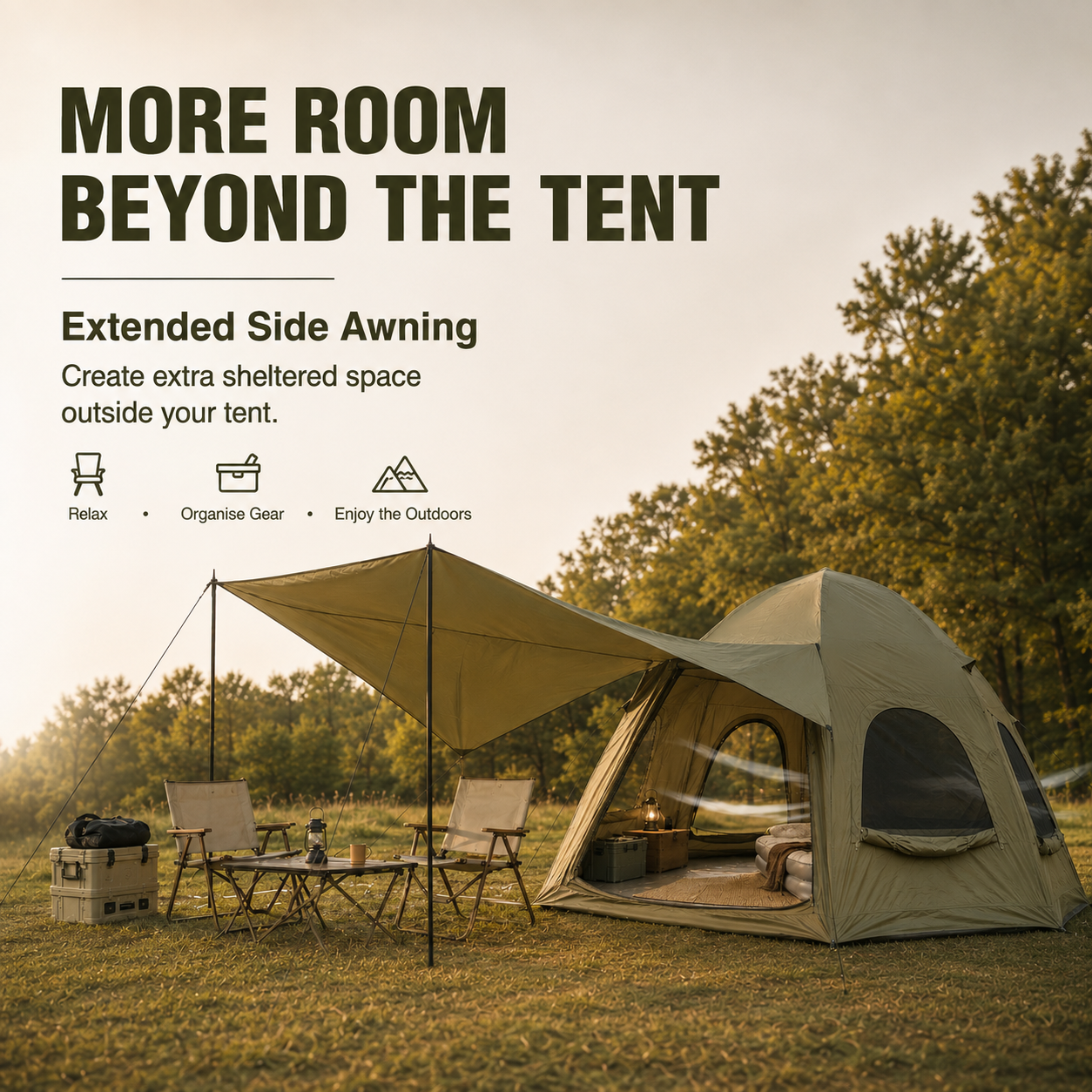 Inflatable Camping Tent Green King