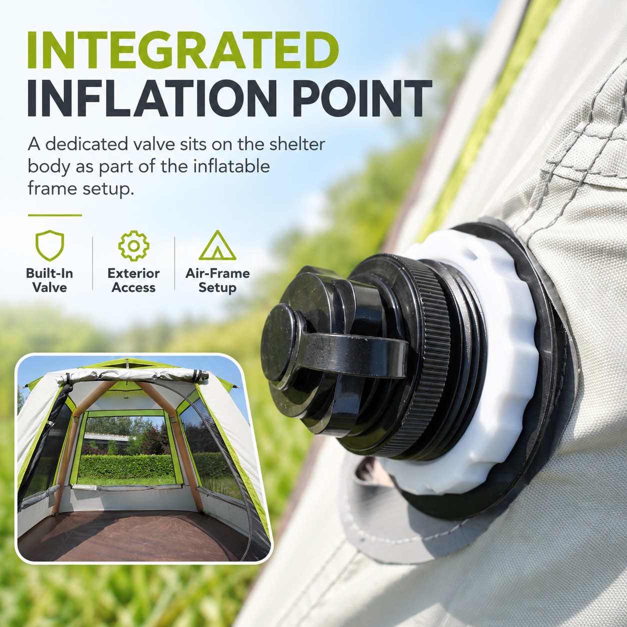 Inflatable Mesh Gazebo Tent King