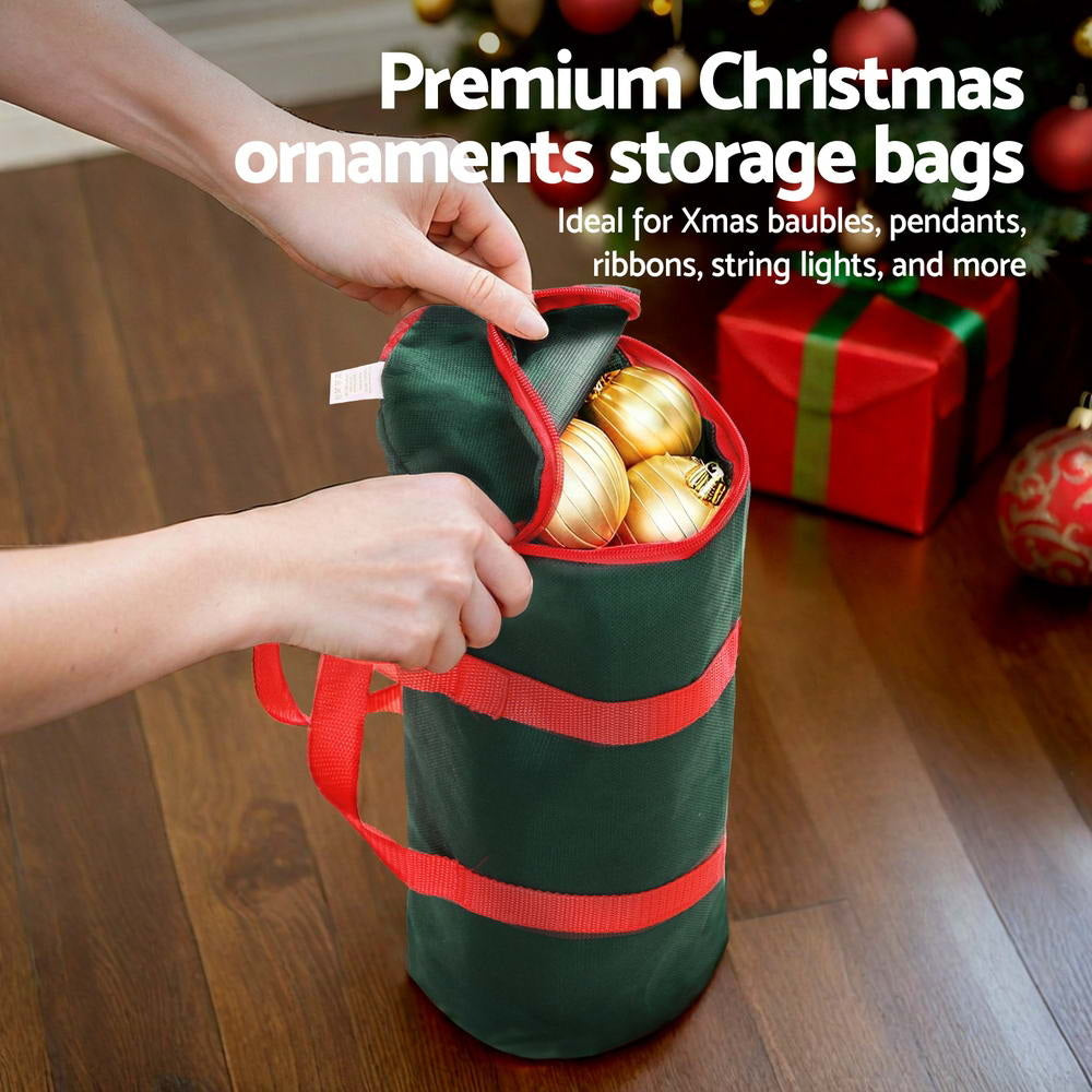Clothing & Wardrobe Storage - Christmas Baubles Storage Bag Xmas Ornaments Bag Container Green