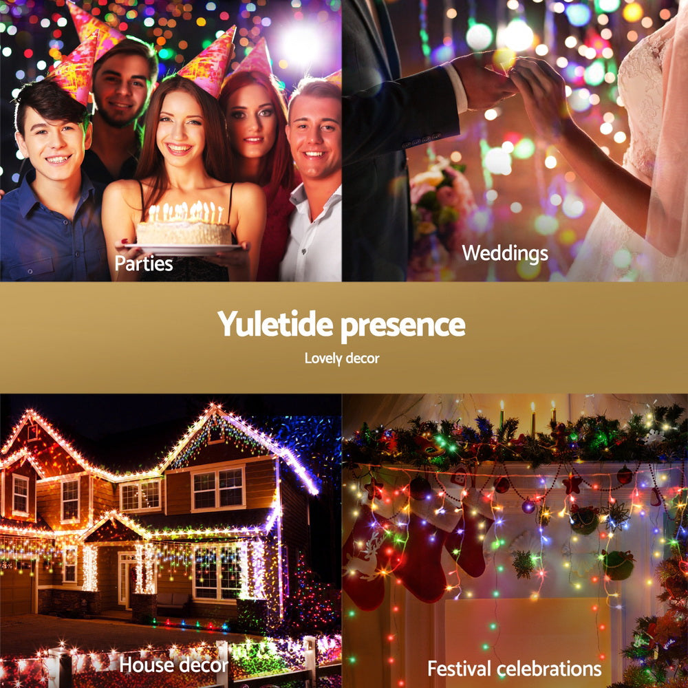 Outdoor Decorations & Lights - 32M Christmas Lights Icicle String Light 960 LED