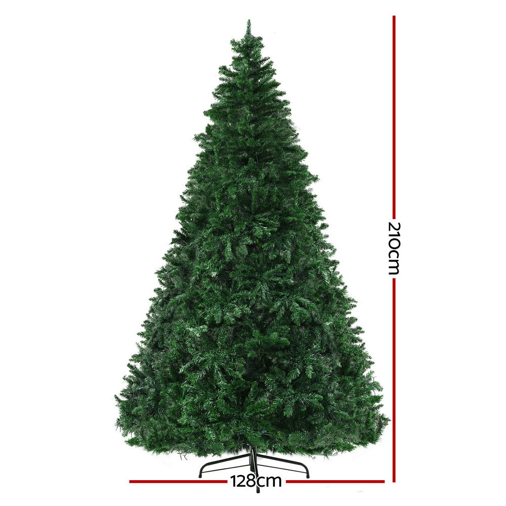 2.1m Multi-Color LED Christmas Tree - 8 Light Modes