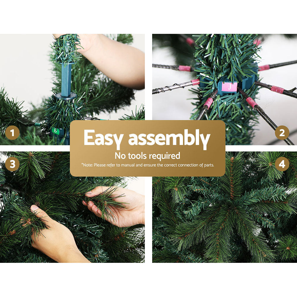 ingle Jollys Christmas Tree 1.8M 6FT Xmas Decoration Green Home Decor 1024 Tips
