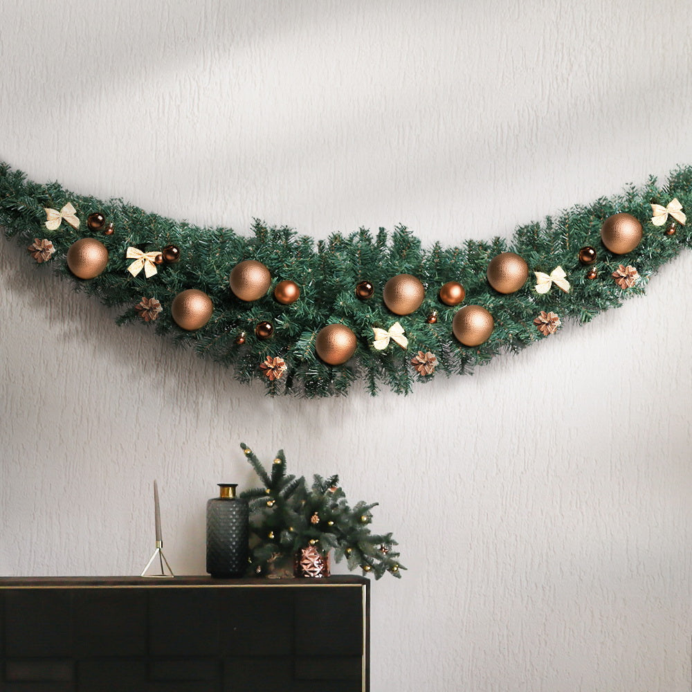 Jingle Jollys Christmas Garland 2.1M Xmas Wreath Decoration Home Decor with Christmas Wreaths & Garlands