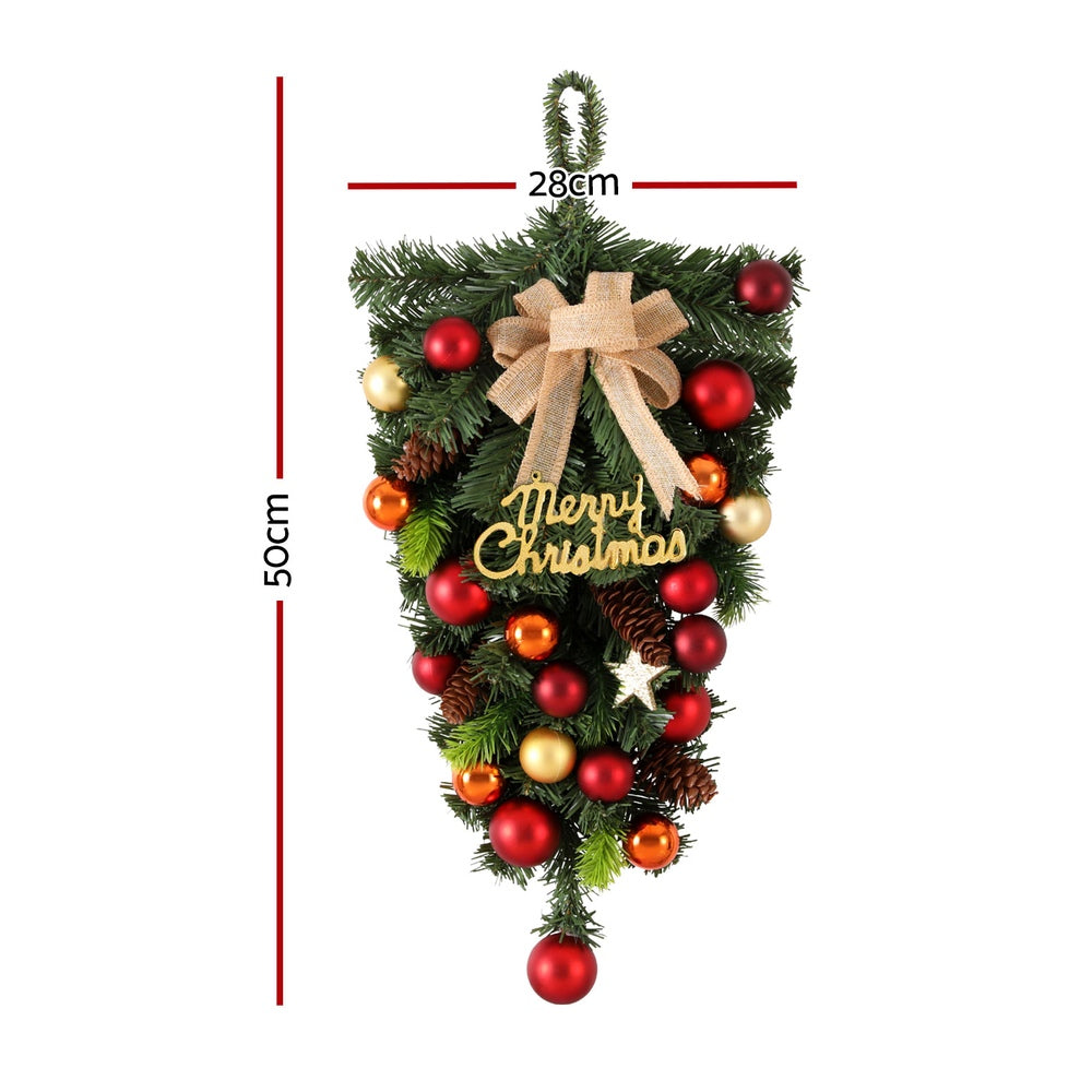 Hanging Christmas Garland 50CM Ornaments Party Decorations, Christmas Wreaths & Garlands