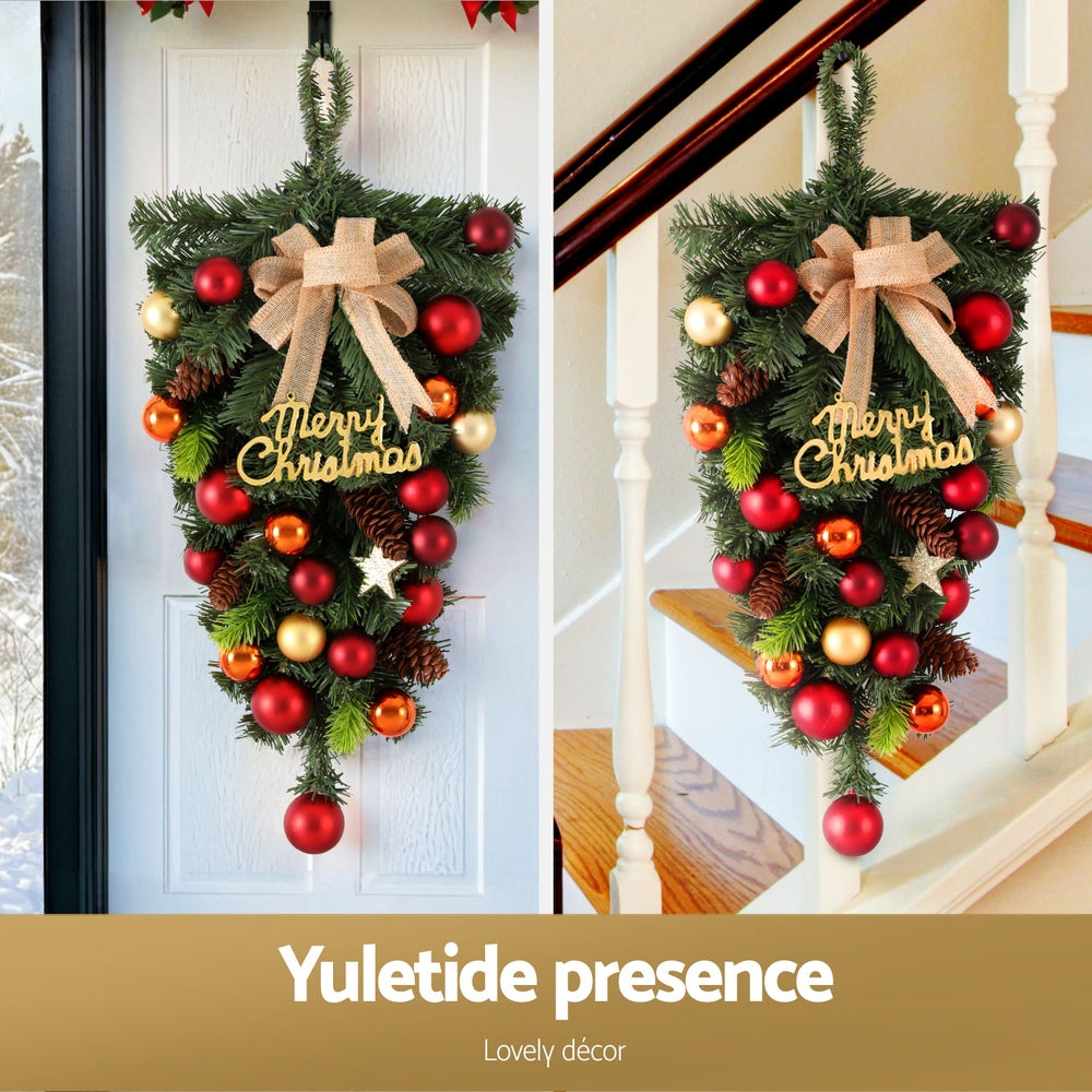 Christmas Wreaths & Garlands - Hanging Christmas Garland 50CM Ornaments Party Decorations