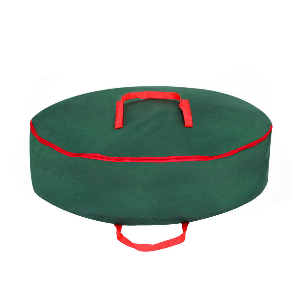 Christmas Garland Wreath Storage Bag Baubles Ornaments Container, Clothing & Wardrobe Storage - photo 7