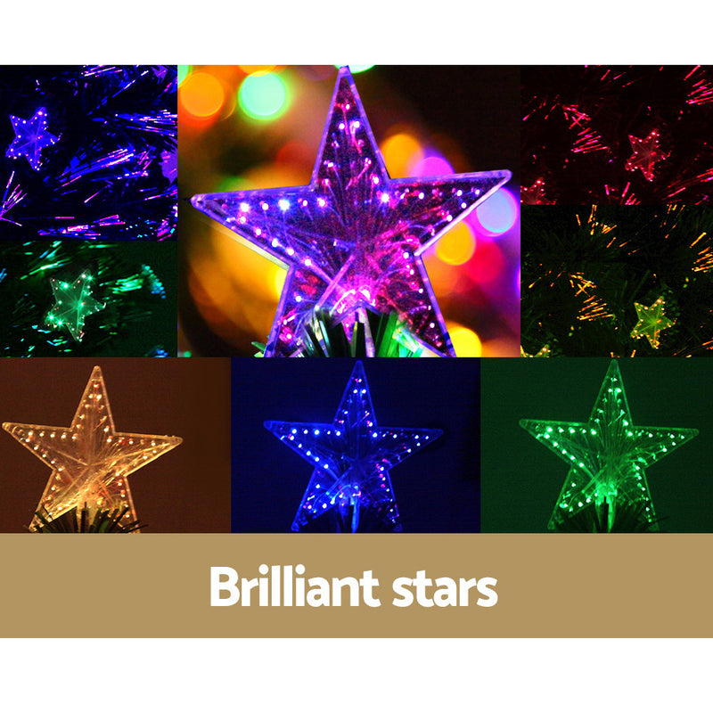 Jingle Jollys 1.2M 4FT LED Christmas Tree Xmas Optic Fiber Multi Colour Lights - Christmas Trees