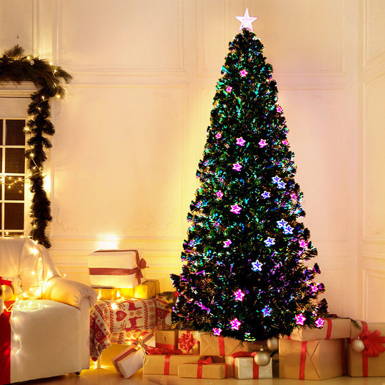 Jingle Jollys 2.1M 7FT LED Christmas Tree Multi Colour, Outdoor Decorations & Lights