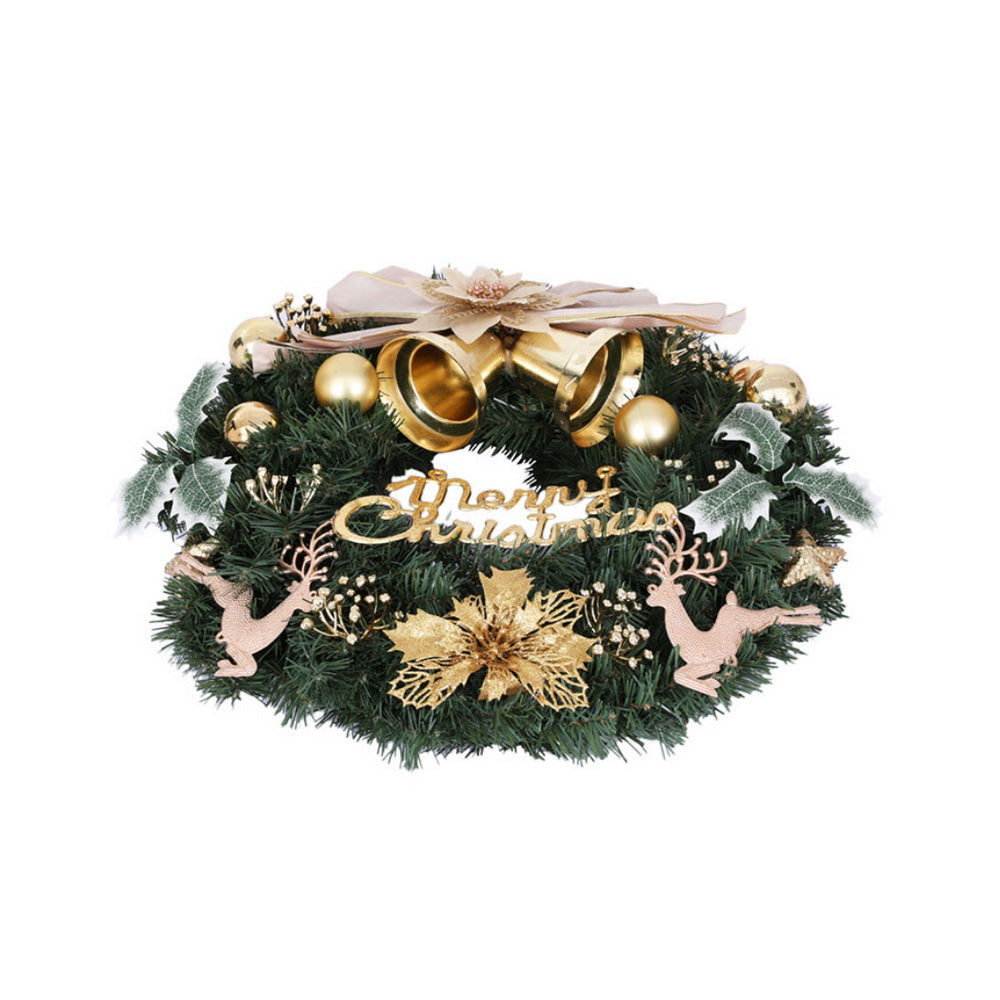 Christmas Wreath 60CM Garland Flowers Baubles Party Decorations, 60Cm
