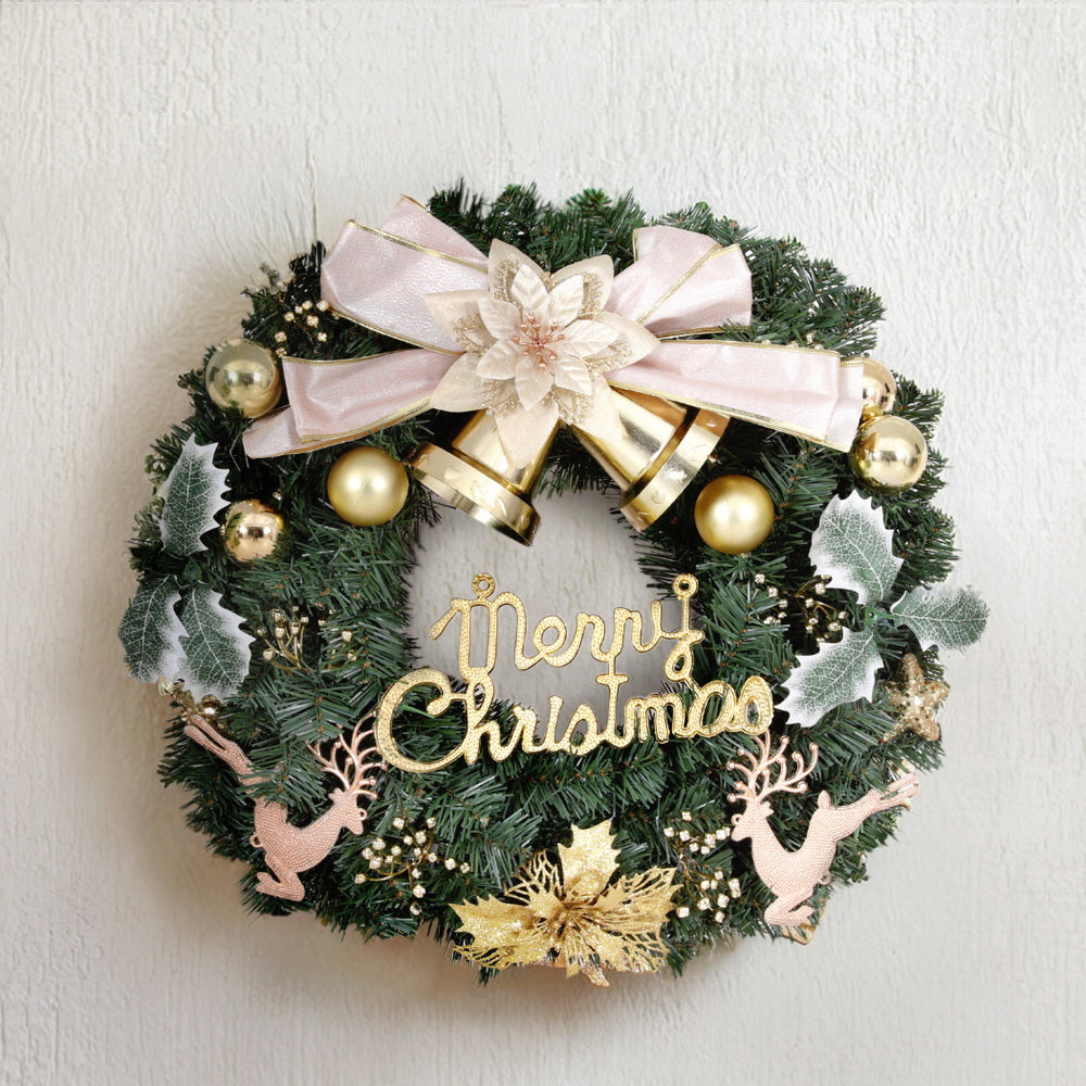Christmas Wreath 60CM Garland Flowers Baubles Party Decorations | Christmas Wreaths & Garlands