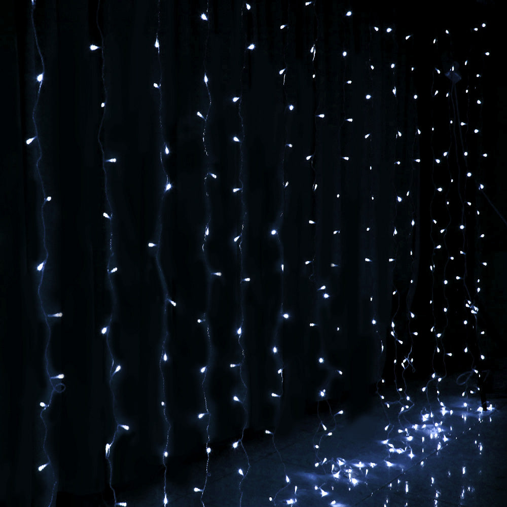 Christmas Lights 6Mx3M 600 LED Curtain Light Decorations Cool, Jingle Jollys Fairy String