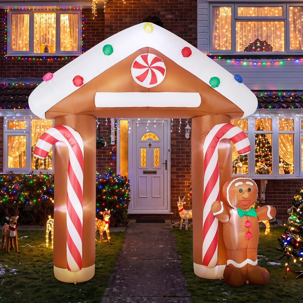 Christmas Inflatable Archway LED Lights 240x92.5x280cm