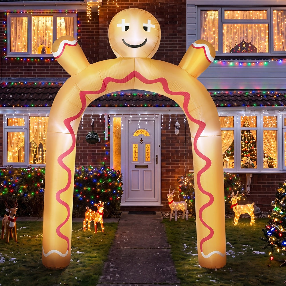 Christmas Inflatable Archway Gingerbread 182x32x300cm