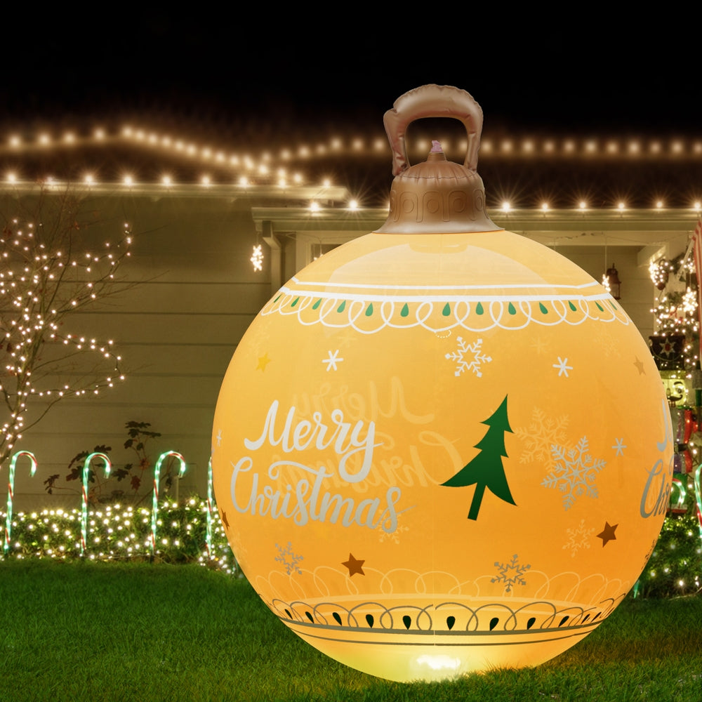 Christmas Inflatable Ball 60cm Led Illuminated Xmas Decoration | Christmas Decorations