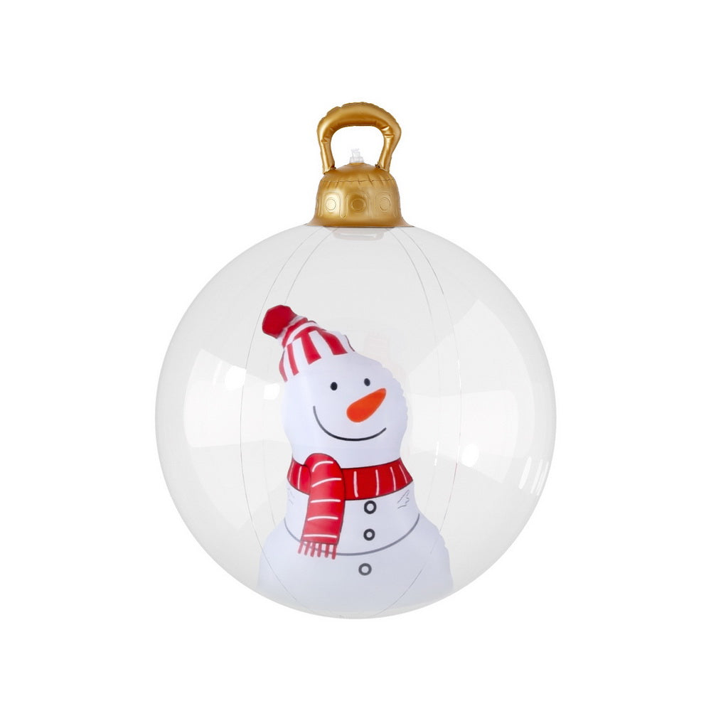 60Cm - 60cm Snowman Christmas Inflatable Bauble
