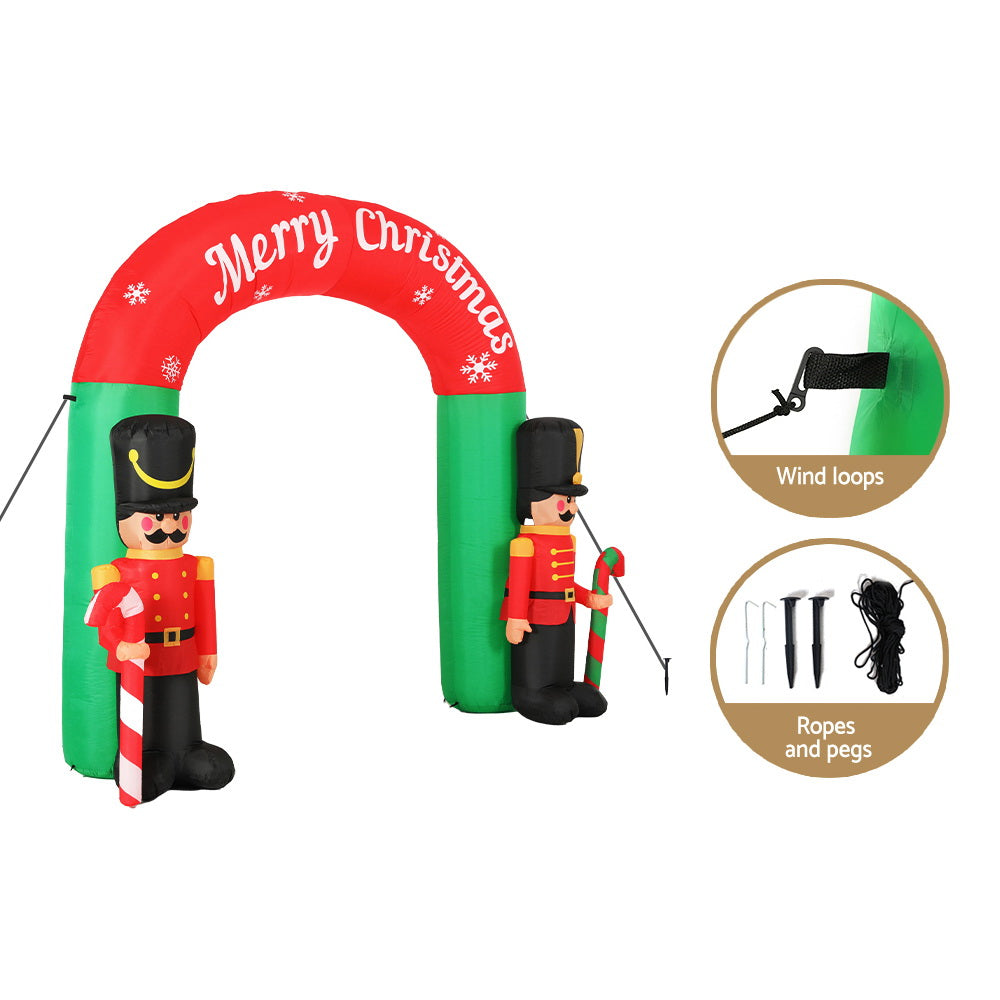 Enchanting Nutcracker Magic 3M Christmas Inflatable Archway, Christmas Decorations