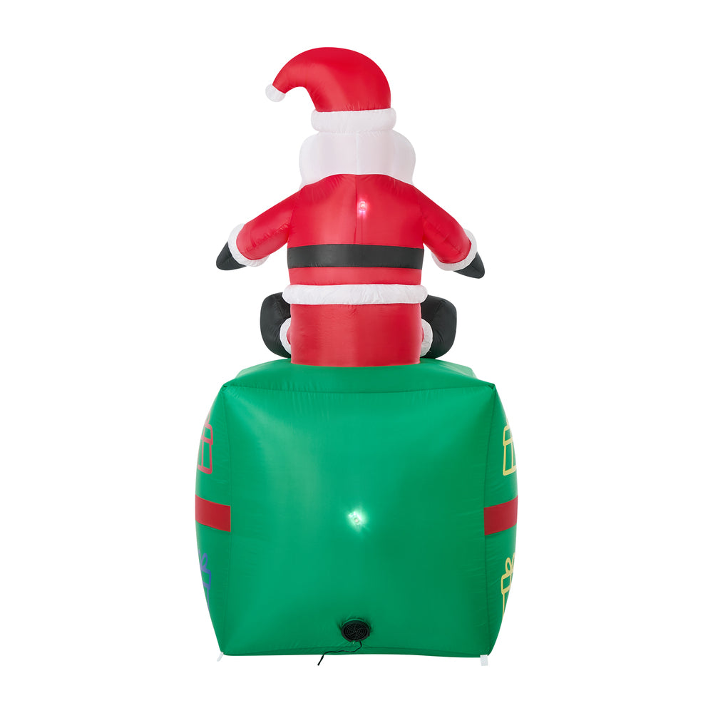 Christmas Inflatable Santa Gift Box 100x100x180cm