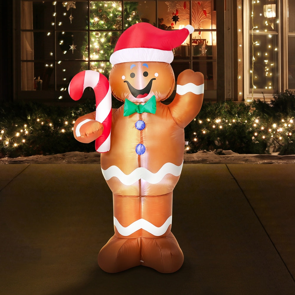 Christmas Inflatable Gingerbread Man LED 78x45x150cm
