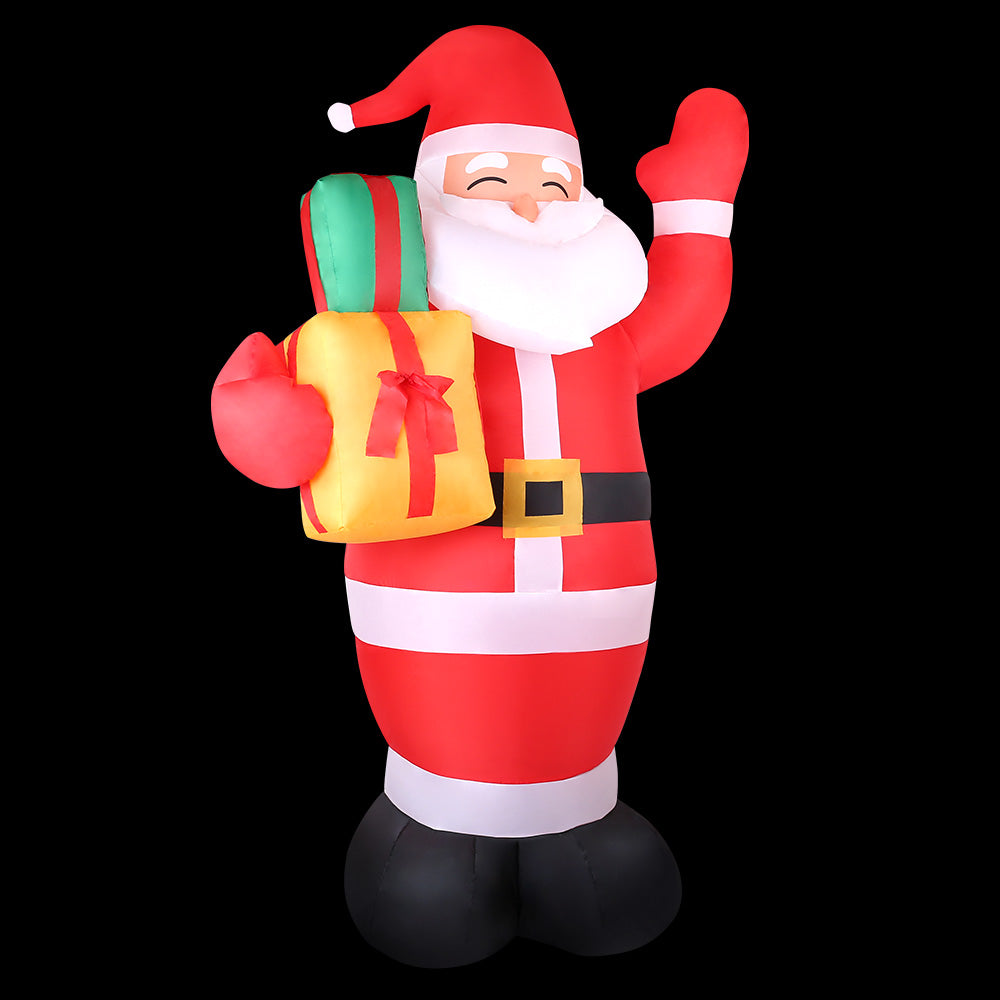 Jingle Jollys 2.4M Christmas Inflatables Santa Xmas Light Decor LED Airpower | Christmas Decorations - photo 6