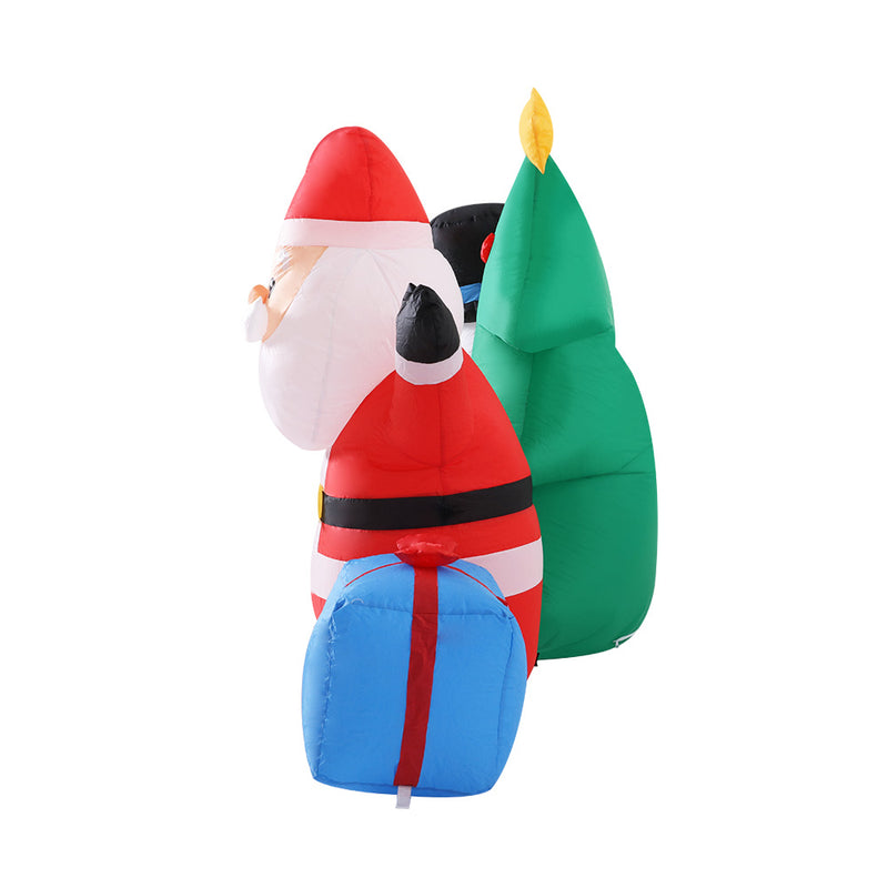 Jingle Jollys Christmas Tree 2.7M Inflatable Snowman Lights Outdoor Decorations - Christmas Decorations
