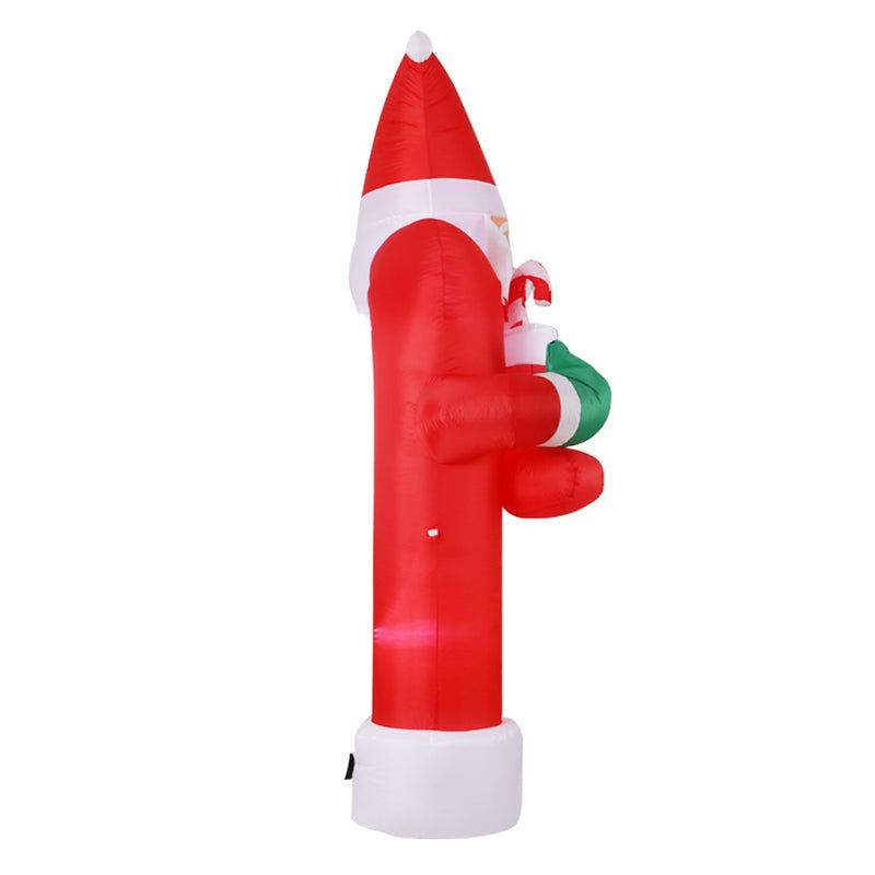 Jingle Jollys Christmas Inflatable Santa Archway 2.3M Outdoor Decorations Lights - Christmas Decorations