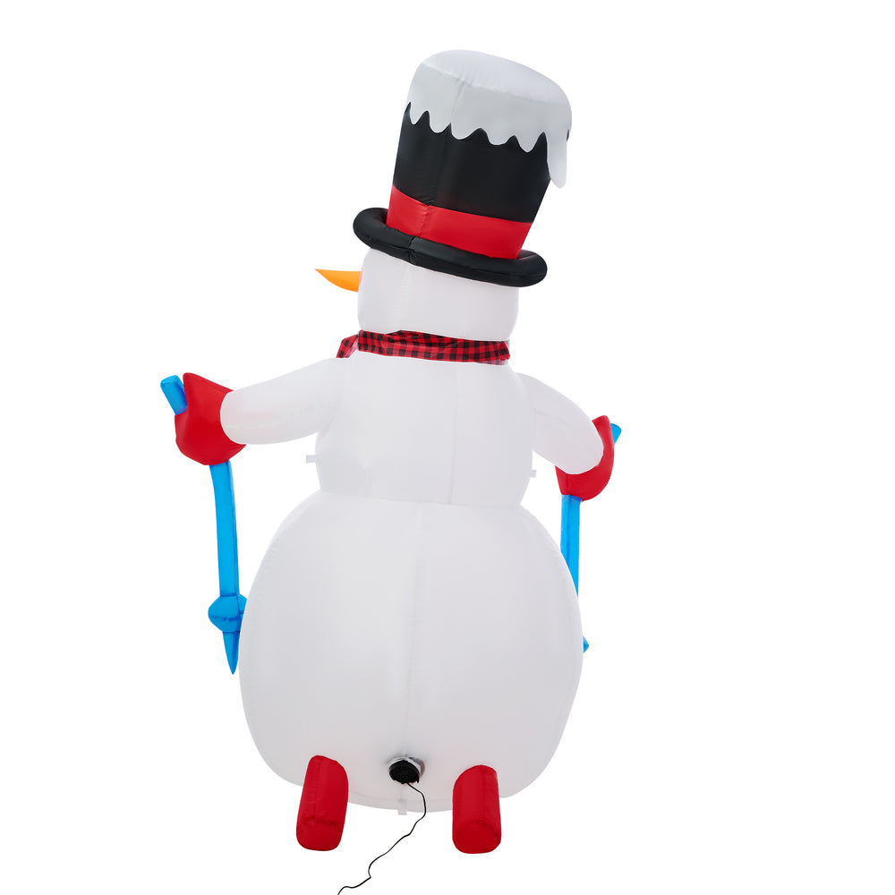1.8M Christmas Inflatable Snowman with LED Lights Holiday Outdoor Decoration