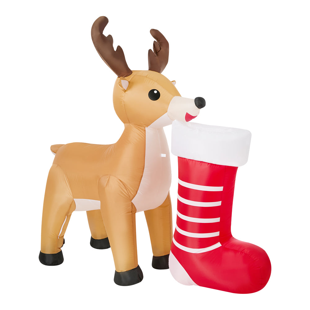 Christmas Inflatable Reindeer LED Light 180x71x186cm