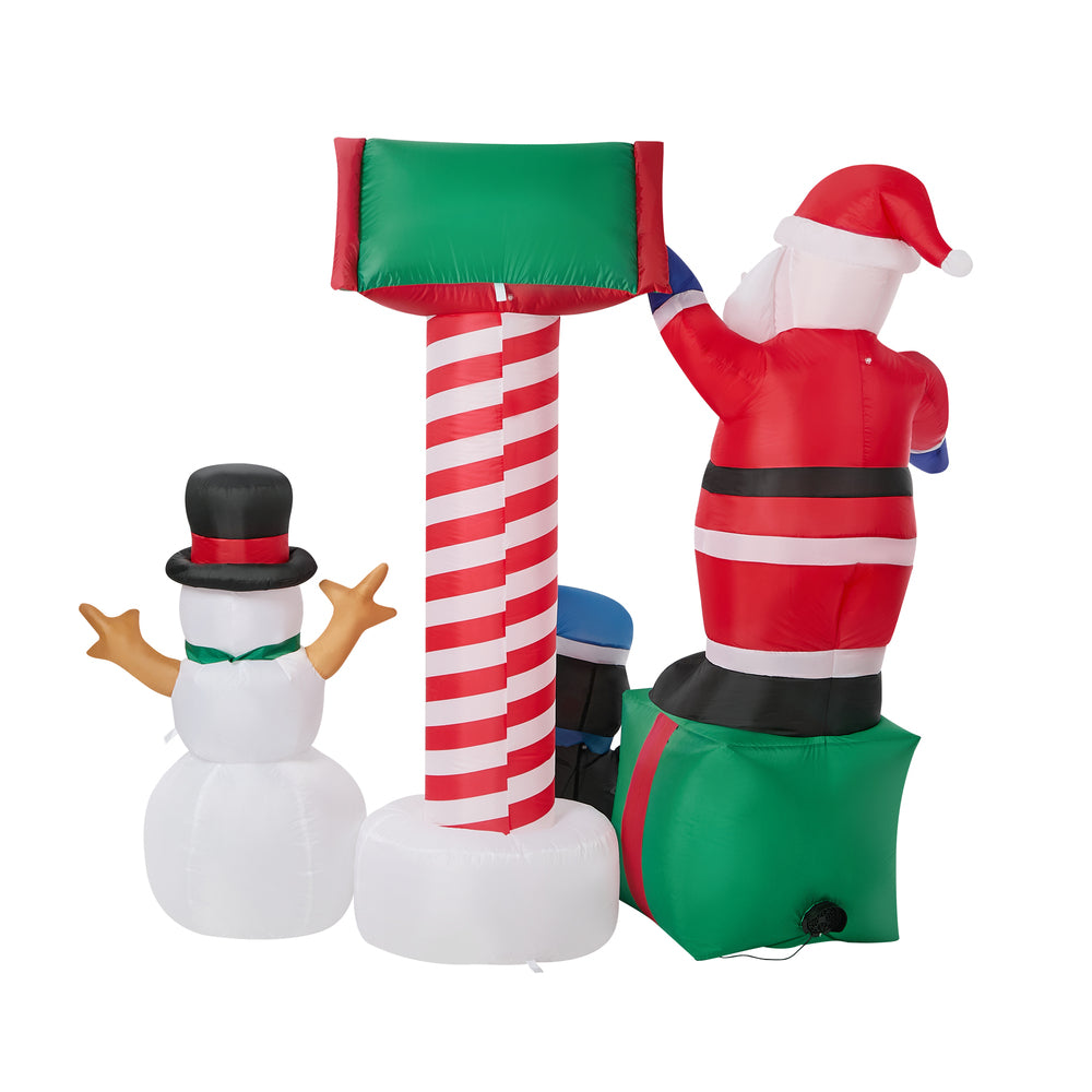 Christmas Inflatable Santa LED Light 210x87x195cm
