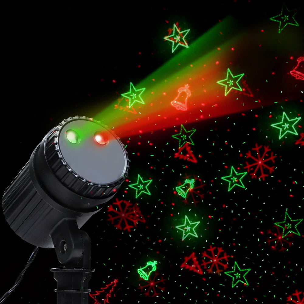 Christmas Lights Laser Light Projector Outdoor Decorations, Jingle Jollys Moving Led