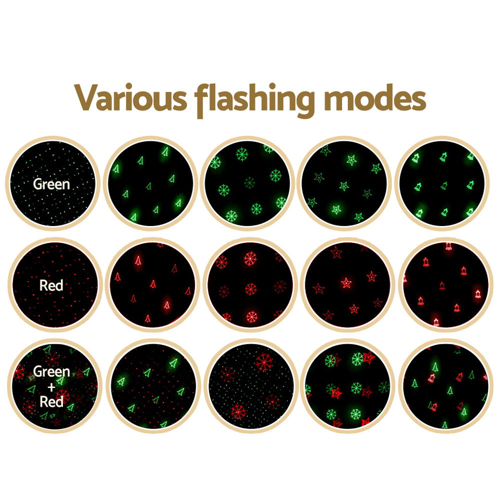 Christmas Lights Laser Light Projector Outdoor Decorations with Jingle Jollys Moving Led