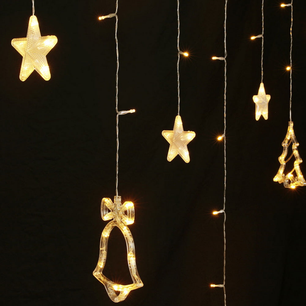 3m Warm White LED Christmas Icicle Lights, White colour