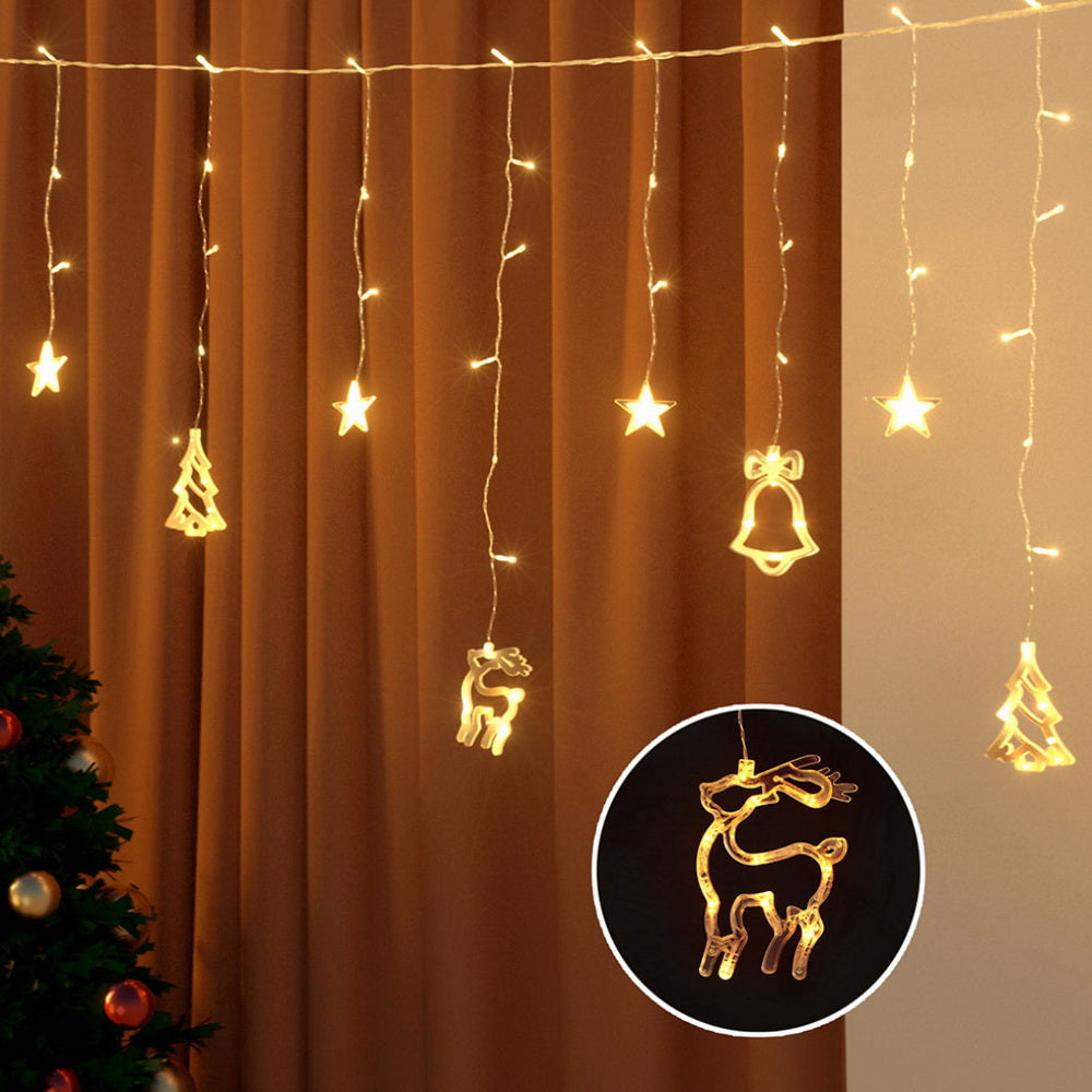 3m Warm White LED Christmas Icicle Lights | Outdoor Decorations & Lights