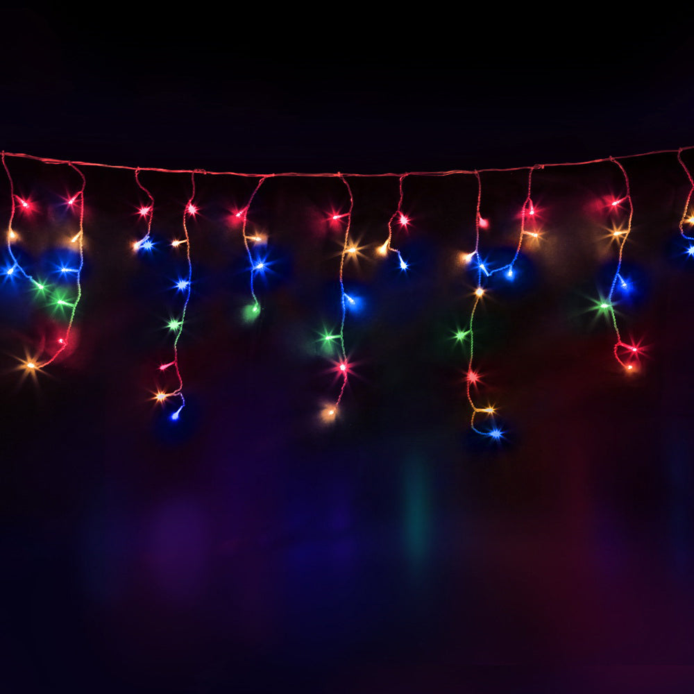 Illuminate 12.5M 500 LED Solar Icicle Christmas Lights, Outdoor Decorations & Lights
