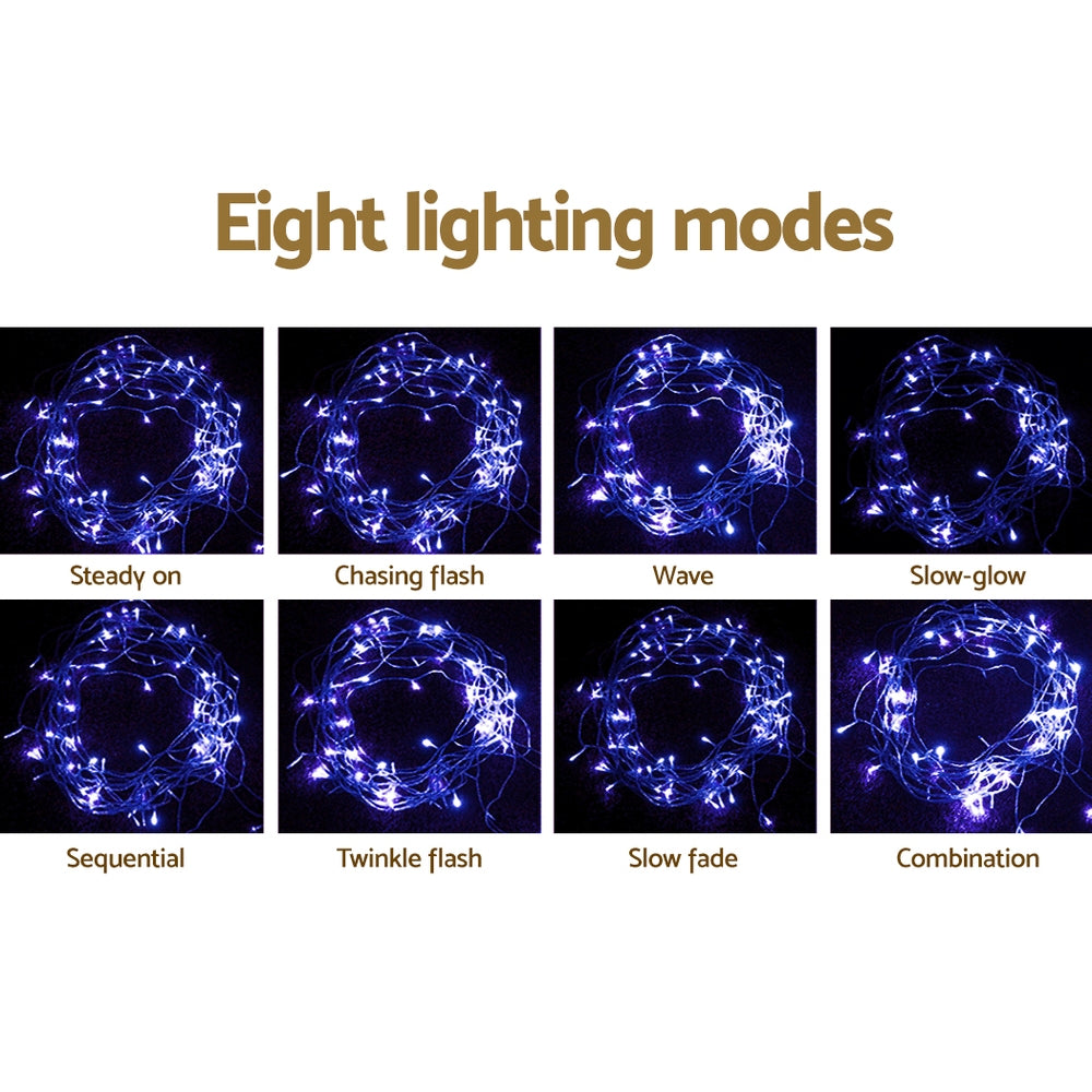 Christmas Lights 20M 800 LED Icicle Light Blue White Decorations - Outdoor Decorations & Lights