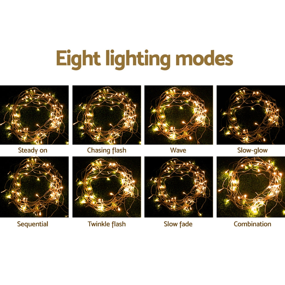 Christmas Lights 20M 800 LED Icicle Light Warm White Decorations - Outdoor Decorations & Lights