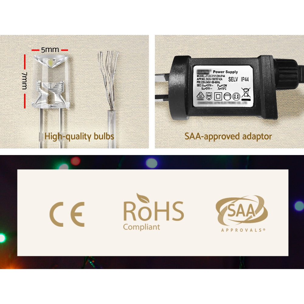 Outdoor Decorations & Lights - Christmas Lights 20M 800 LED Icicle Light Warm White Decorations