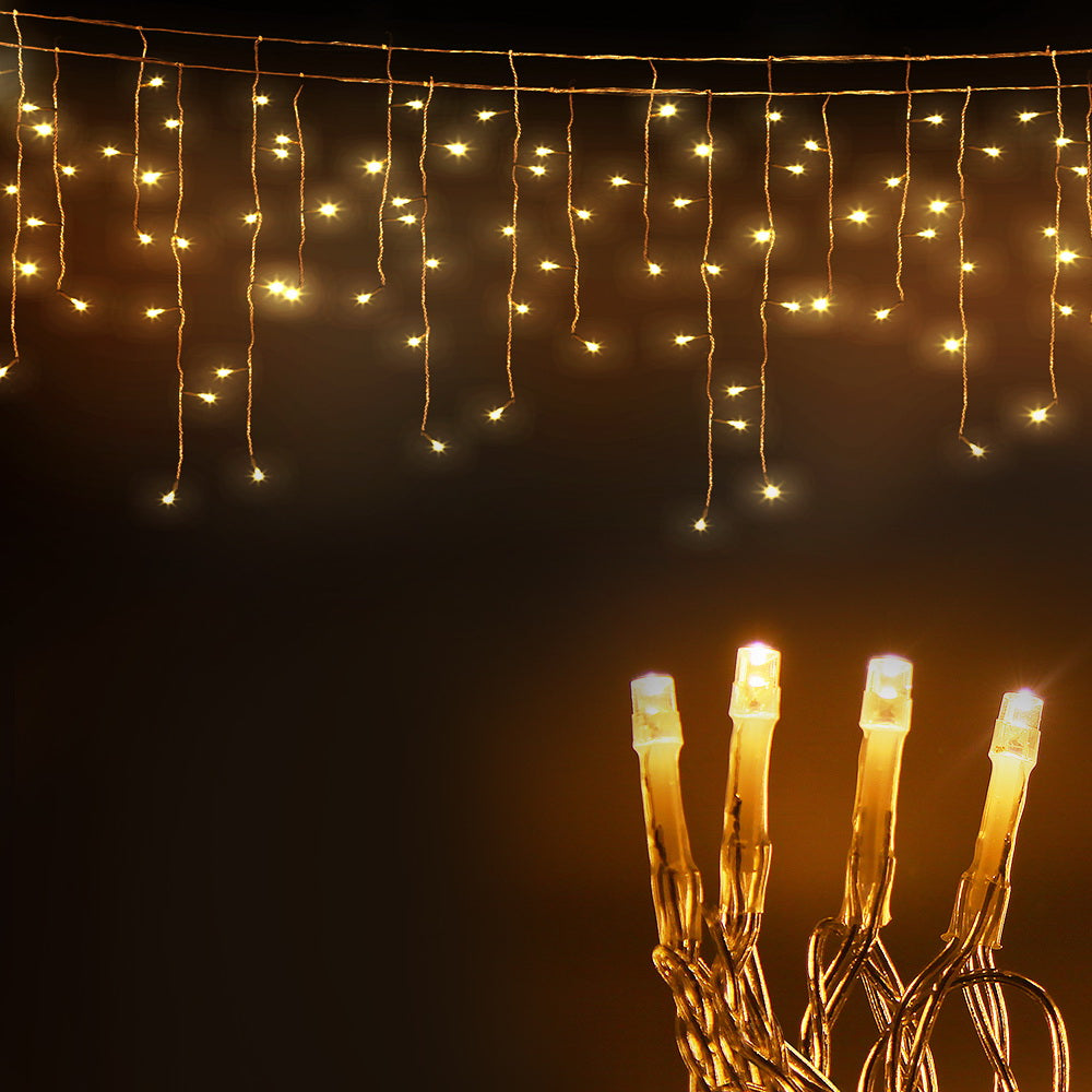 Christmas Lights 20M 800 LED Icicle Light Warm White Decorations | White colour