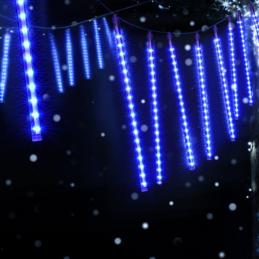 7m Meteor Shower Christmas Lights with 288 LEDs, Outdoor Decorations & Lights