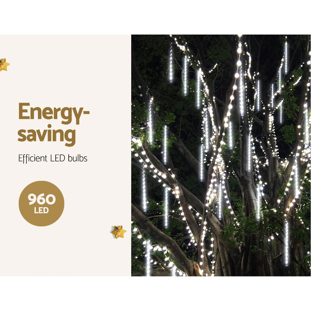Christmas Lights 960 LED 12M Shower Light Icicle Falling