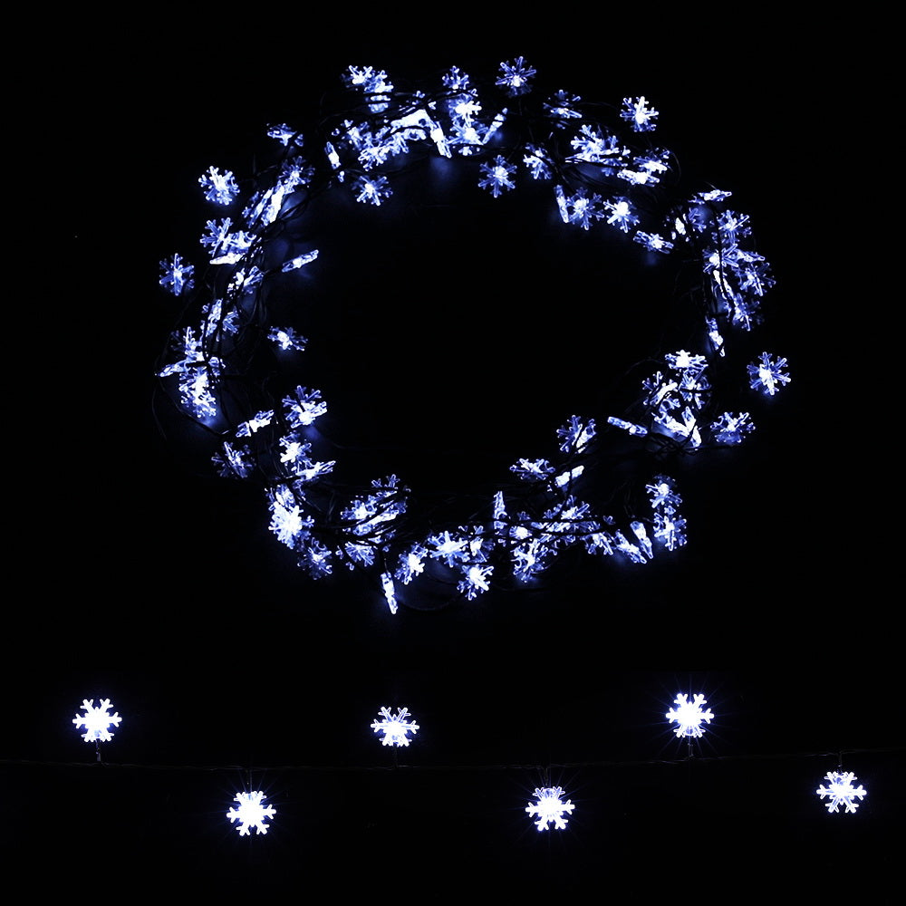 Snowy Elegance: 100 LED 10M Christmas String Lights for Winter Décor