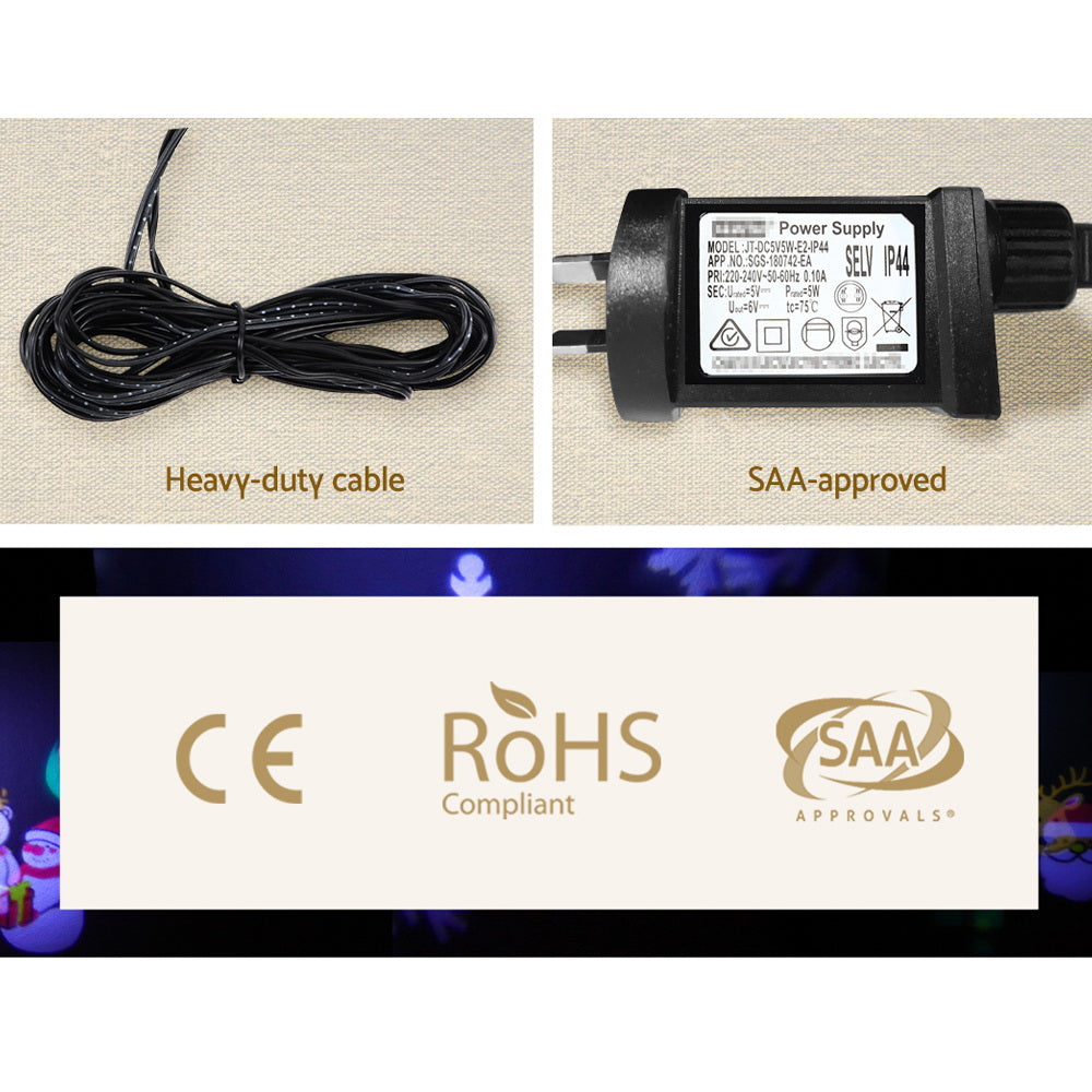 Jingle Jollys Pattern Led - Christmas Lights Projector Light Outdoor Decorations Outdoor