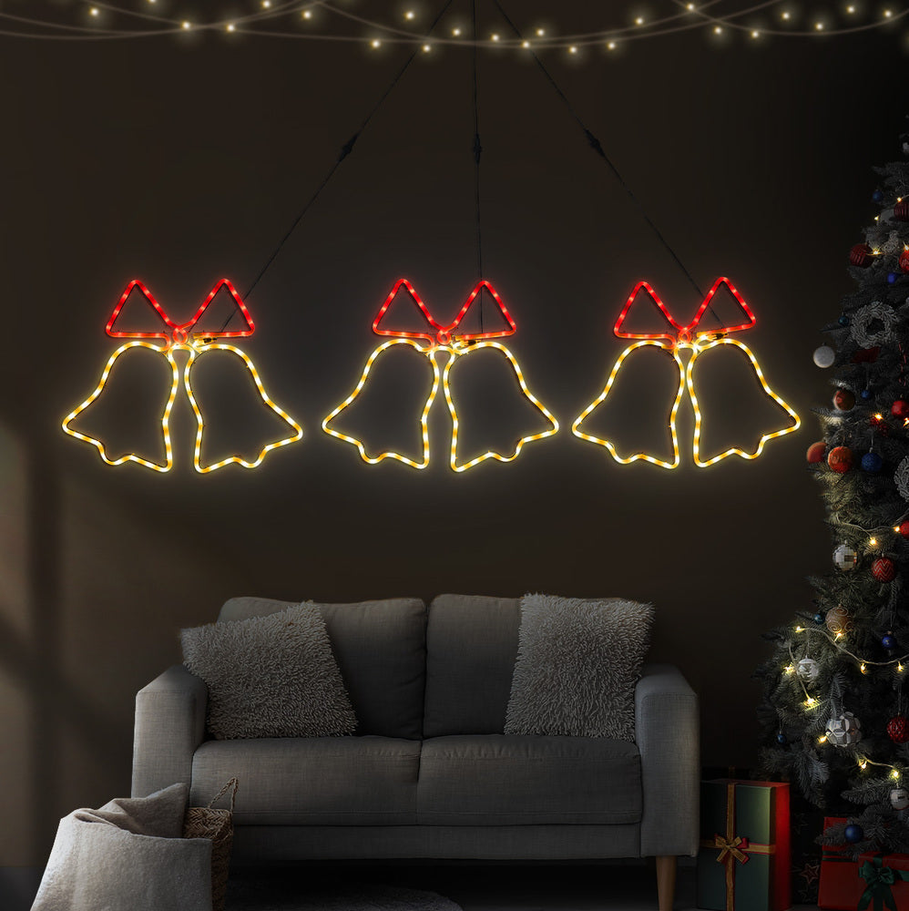 Christmas Light 3PCS Jingle Bell Set LED Motif Lights