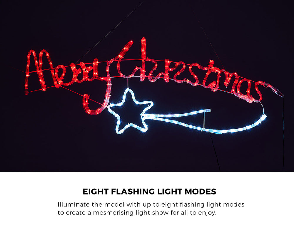 Christmas LED Rope Light Motif 109cm Holiday Decoration Indoor Outdoor Lights