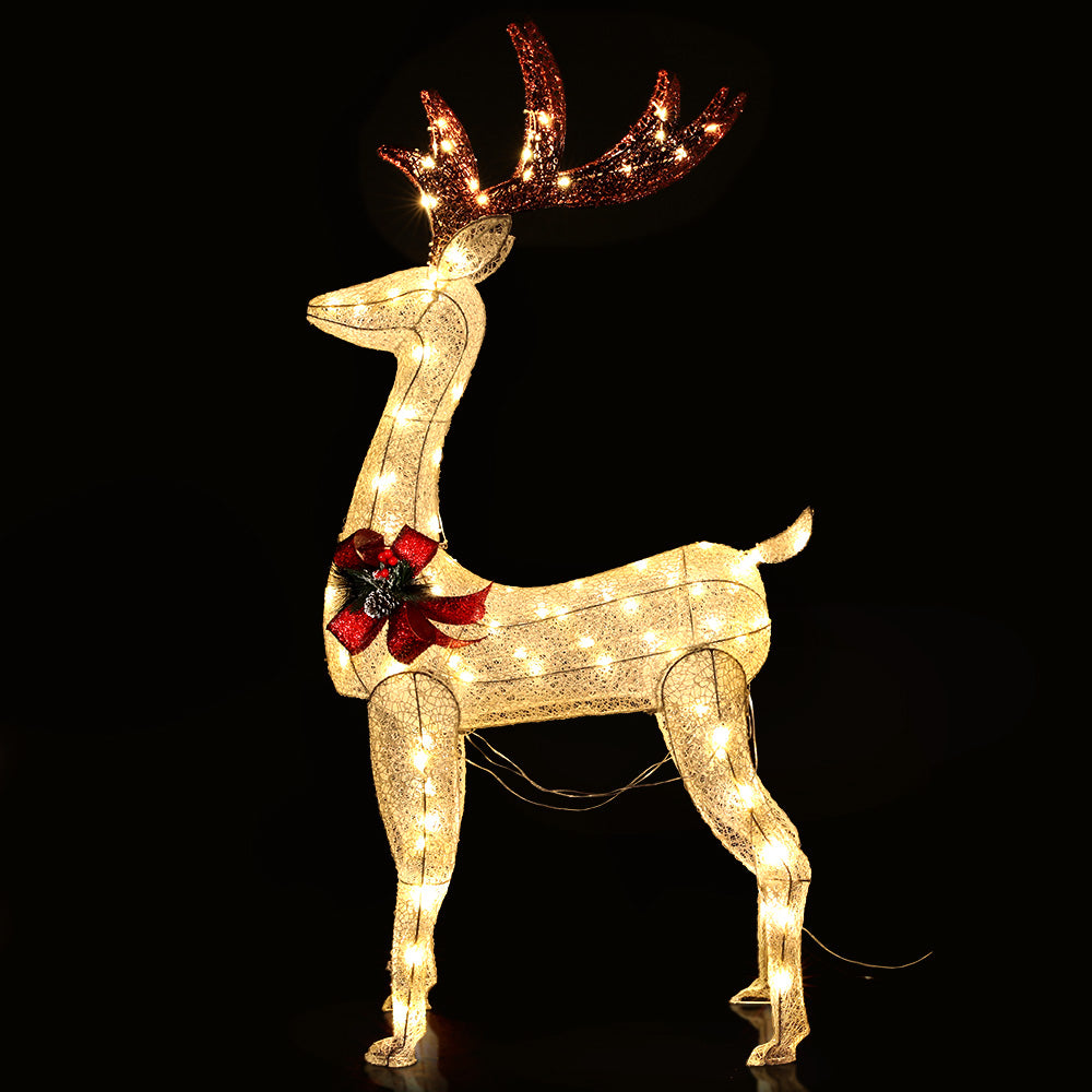Jingle Jollys Christmas Lights Motif Led Rope Reindeer Waterproof Outdoor with Outdoor Decorations & Lights